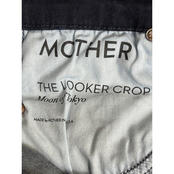 Mother Jeans Womens 24 Blue The Looker Crop The Moon of Tokyo Floral Denim Adult - Picture 8 of 13
